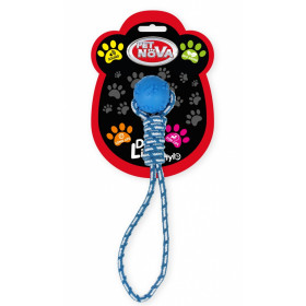 Кучешка играчка за дърпане с гумена топка PET NOVA 40см